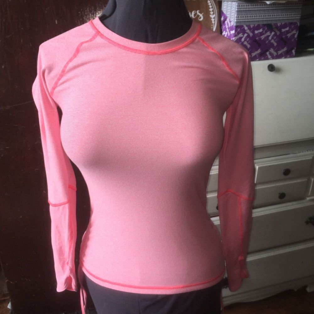 Lucy tech athletic striped long sleeve shirt